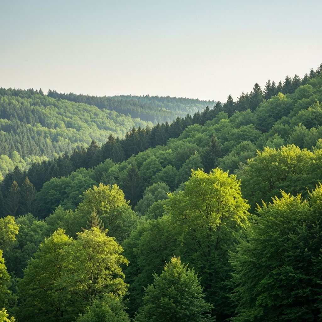 Czech forest landscape
