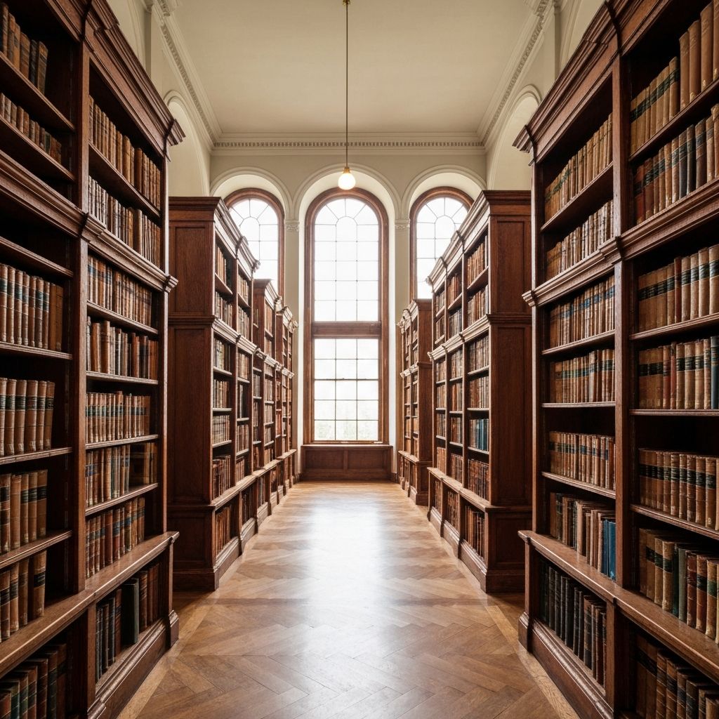 Historic library interior